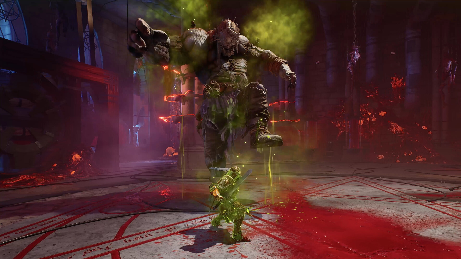 A Crimson Moon boss encounter in an official game screenshot